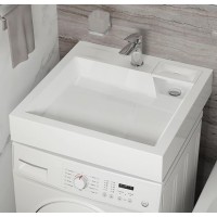 Раковина над стиральной машиной Uperwood Vission 60х60х11 см, белая глянцевая