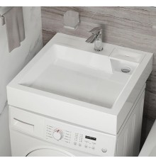 Раковина над стиральной машиной Uperwood Vission 60х60х11 см, белая глянцевая