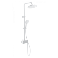 Душевая система с термостатом Wonzon&Woghand MUSE Corno, Белый матовый WW-B3110-MW