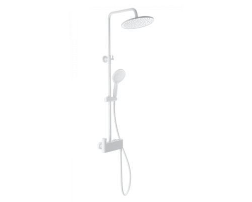 Душевая система с термостатом Wonzon&Woghand MUSE Corno, Белый матовый WW-B3110-MW