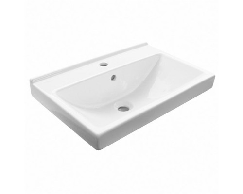 Тумба с раковиной Comforty Никосия 60П белый глянец Fest 60