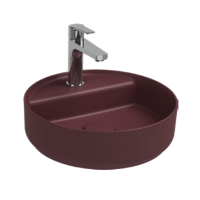 Раковина накладная ISVEA Infinity 42 круглая бордовый матовый 10NF65042SV-2R