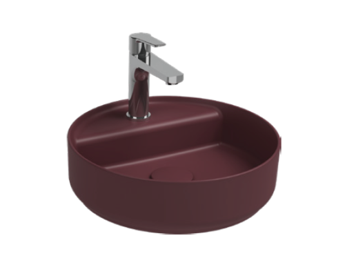 Раковина накладная ISVEA Infinity 42 круглая бордовый матовый 10NF65042SV-2R