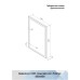 Зеркало Континент Frame White 600x800 с подсветкой с сенсорным выключателем