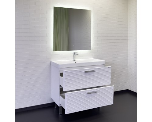 Тумба с раковиной Comforty Танжер-90Н белая матовая Comforty 4490