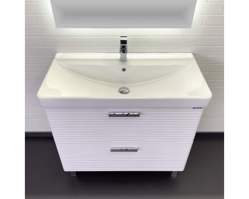 Тумба с раковиной Comforty Танжер-90Н белая матовая Comforty 4490