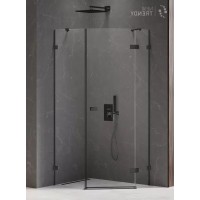 Душевое ограждение NEW TRENDY AVEXA BLACK R 100x80x200 черный