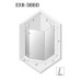 Душевое ограждение NEW TRENDY AVEXA GOLD BRUSHED L 100x80x200 золото