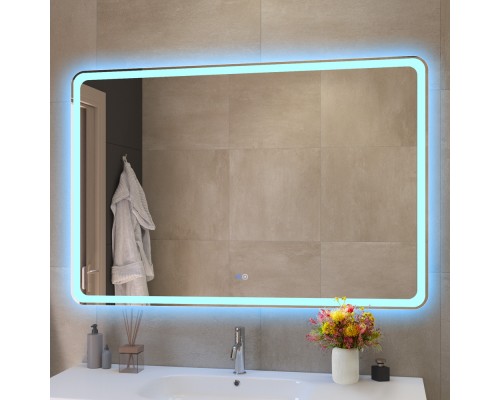 Зеркало Cezares Multicolore 120 CZR-SPC-MC-1200-800-RGB-TCH с подсветкой с сенсорным выключателем и функцией памяти