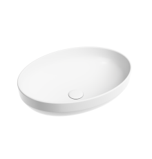 Чаша накладная овальная Ceramica Nova Element 50x36 Белый Матовый