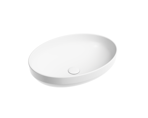 Чаша накладная овальная Ceramica Nova Element 50x36 Белый Матовый