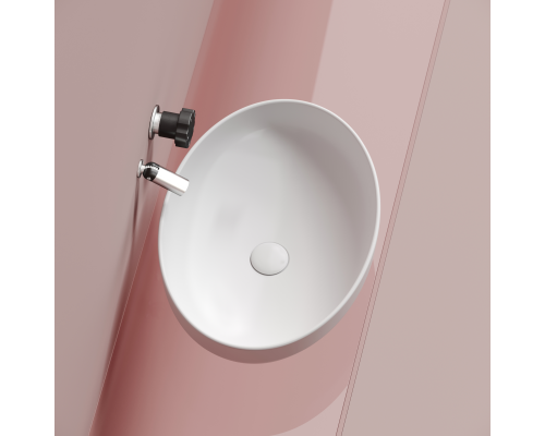 Чаша накладная овальная Ceramica Nova Element 50x36 Белый Матовый