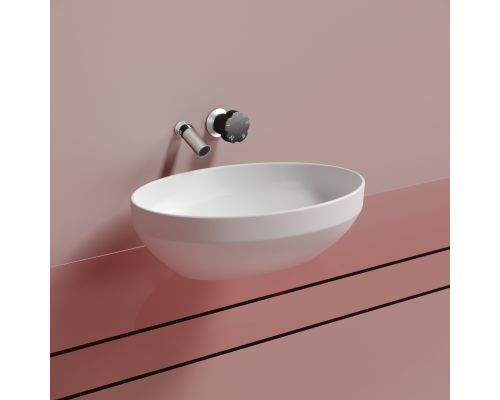 Чаша накладная овальная Ceramica Nova Element 50x36 Белый Матовый