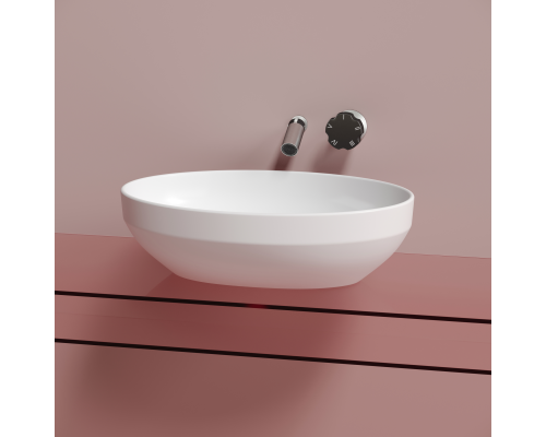 Чаша накладная овальная Ceramica Nova Element 50x36 Белый Матовый
