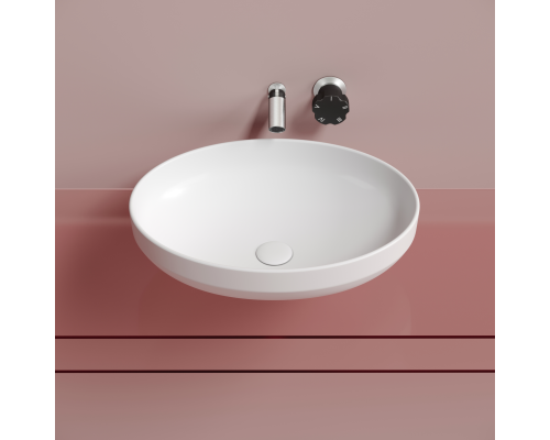 Чаша накладная овальная Ceramica Nova Element 50x36 Белый Матовый