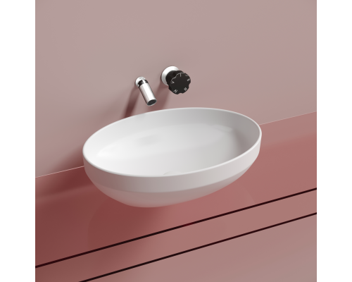 Чаша накладная овальная Ceramica Nova Element 50x36 Белый Матовый