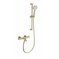 Смеситель для ванны с душем и термостатом Wonzon&Woghand, Брашированное золото