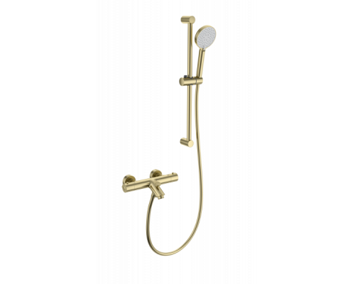Смеситель для ванны с душем и термостатом Wonzon&Woghand, Брашированное золото