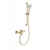 Смеситель для ванны с душем и термостатом Wonzon&Woghand, Брашированное золото