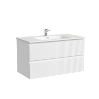 Тумба под раковину подвесная Sancos Snob T 89х44х50, с доводчиками, Bianco, SNT90W