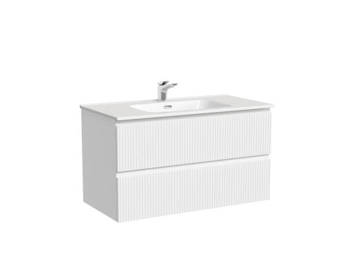 Тумба под раковину подвесная Sancos Snob T 89х44х50, с доводчиками, Bianco, SNT90W