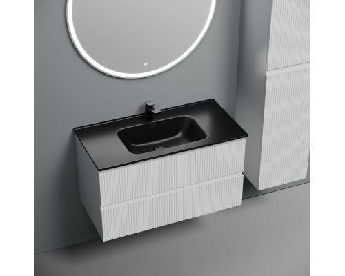 Тумба под раковину подвесная Sancos Snob T 89х44х50, с доводчиками, Bianco, SNT90W