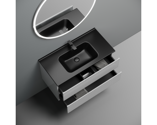 Тумба под раковину подвесная Sancos Snob T 89х44х50, с доводчиками, Bianco, SNT90W