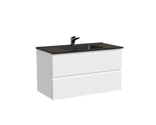 Тумба под раковину подвесная Sancos Snob T 89х44х50, с доводчиками, Bianco, SNT90W