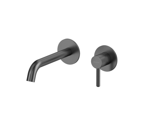 Внешняя часть смесителя для умывальника WHITECROSS Y1225GM (оружейная сталь)