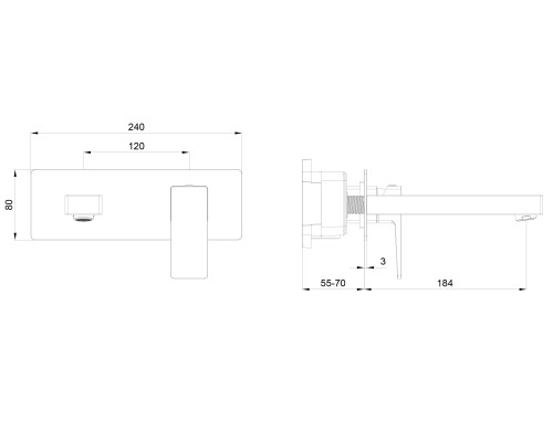 Смеситель для раковины Wonzon&Woghand CUBE 2.0, Браш золото WW-88869068-BG