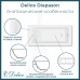 Ванна из литьевого мрамора Delice Diapason 150х70 матовая с ручками Хром