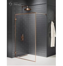 Душевое ограждение NEW TRENDY AVEXA COPPER BRUSHED 50x200 брашированная медь