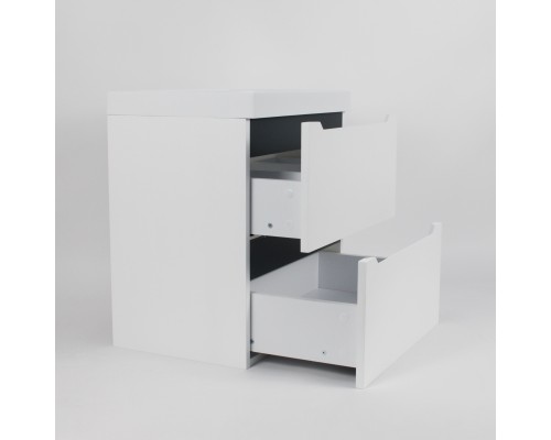 Тумба с раковиной Uperwood Tanos 50 см, белая/графит