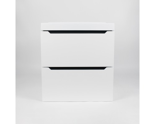 Тумба с раковиной Uperwood Tanos 50 см, белая/графит