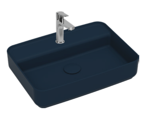 Раковина накладная ISVEA Infinity 55 прямоугольная 55см синий матовый 10NF66055SV-2Z