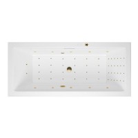 Ванна гидромассажная EXCELLENT Heaven Slim 180x80 NANO золото