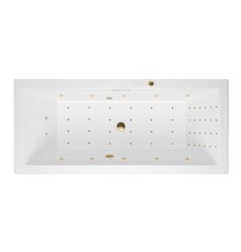 Ванна гидромассажная EXCELLENT Heaven Slim 180x80 NANO золото