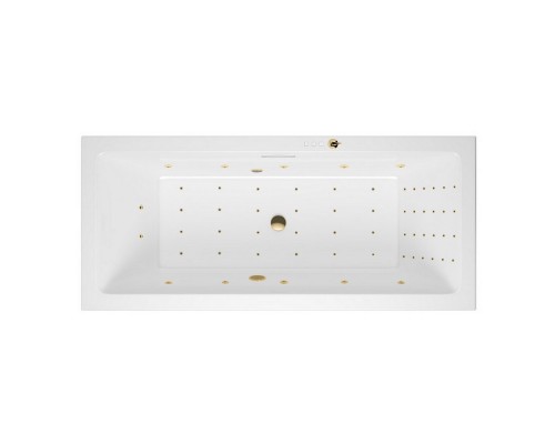 Ванна гидромассажная EXCELLENT Heaven Slim 180x80 NANO золото