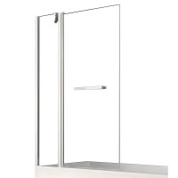 Шторка для ванны NEW TRENDY NEW SOLEO 100x140 хром