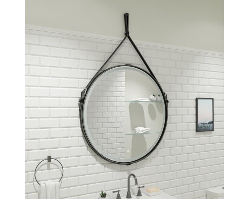 Зеркало Континент Millenium D 800 ЗЛП1798 с подсветкой Черное с сенсорным выключателем