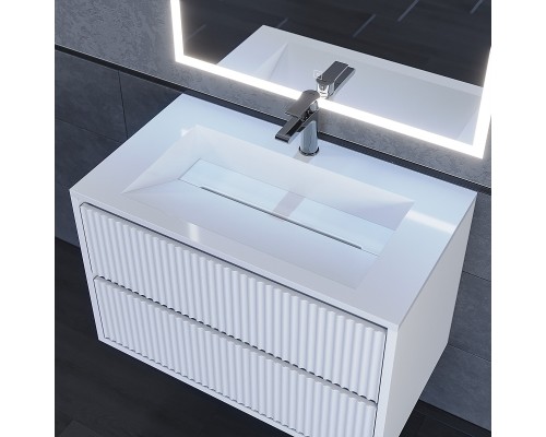 Раковина для ванной 80 см, Uperwood Next Premium, белая глянцевая