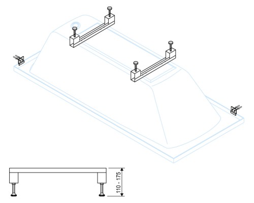 Ножки для ванны Cezares LEG-KIT-100