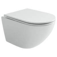 Унитаз подвесной Ceramicanova Вихрь (Whirl) торнадо 3.0 сиденье микролифт белый