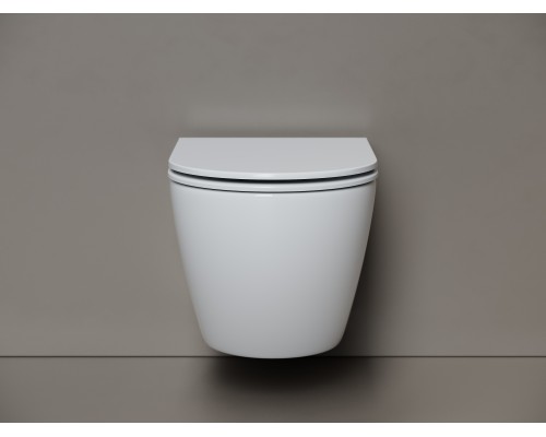 Унитаз подвесной Ceramicanova Вихрь (Whirl) торнадо 3.0 сиденье микролифт белый