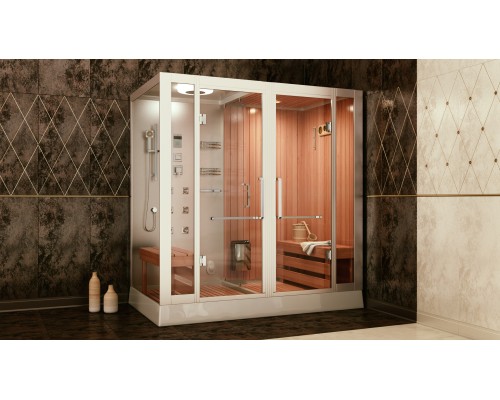Кабина с финской сауной FRANK F914R правосторонняя 150x120 см