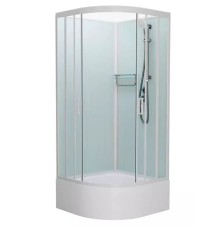 Душевая кабина Frank F400/2 М White без крыши матовое стекло