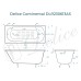 Ванна чугунная Delice Continental 170х70 с анстикользящим покрытием