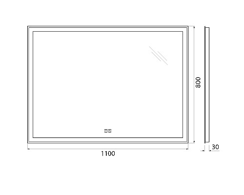 Зеркало BelBagno 110 SPC-GRT-1100-800-LED-TCH-WARM с подсветкой с подогревом с сенсорным выключателем Зеркало BelBagno 110 SPC-GRT-1100-800-LED-TCH-WARM с подсветкой с подогревом с сенсорным выключателем