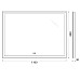 Зеркало BelBagno 110 SPC-GRT-1100-800-LED-TCH-WARM с подсветкой с подогревом с сенсорным выключателем