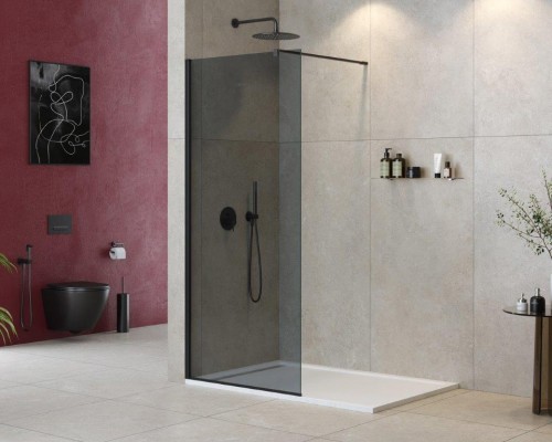 Душевая перегородка Cezares Liberta 90 LIBERTA-L-1-90-120-GR-NERO Черный матовый